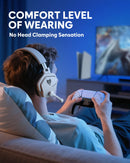 NUBWO G06 Pro Wireless Gaming Headset with Charging Station for Headset and PS5 Controller 17ms Low Latency Dynamic 50mm Drivers