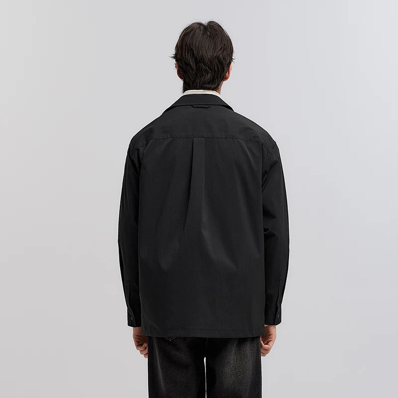 Semir Long Sleeve Shirt Men Workwear Style Textured Jacket 2025 New Spring Oversize Top for Trendy and Comfortable Outfits