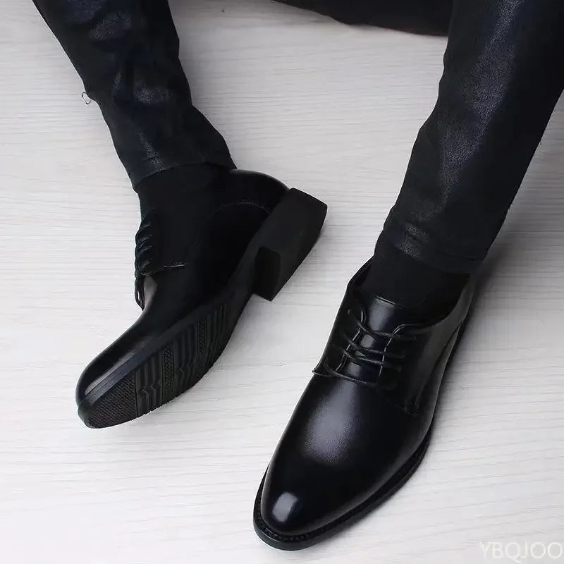 2025 new Fashionable versatile Men Shoes Heightening Shoes Spring  British Casual Business flats Casual comfortable Shoes