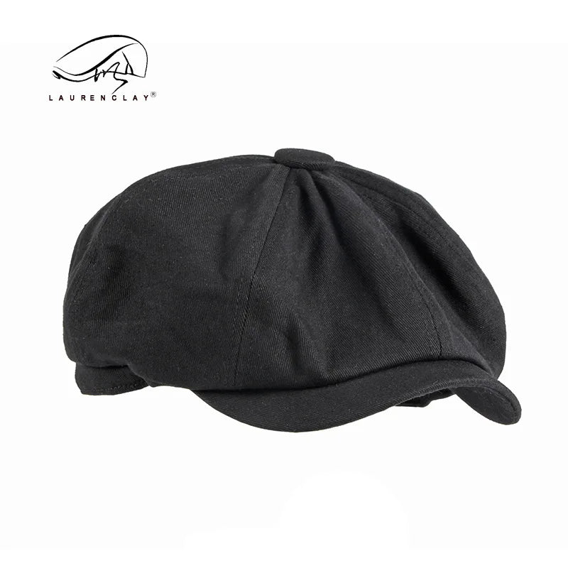 Men's Octagonal Newsboy Hat Cotton Cap French Street Style Gatsby Ivy Cabbie Caps Golf Scally Hat