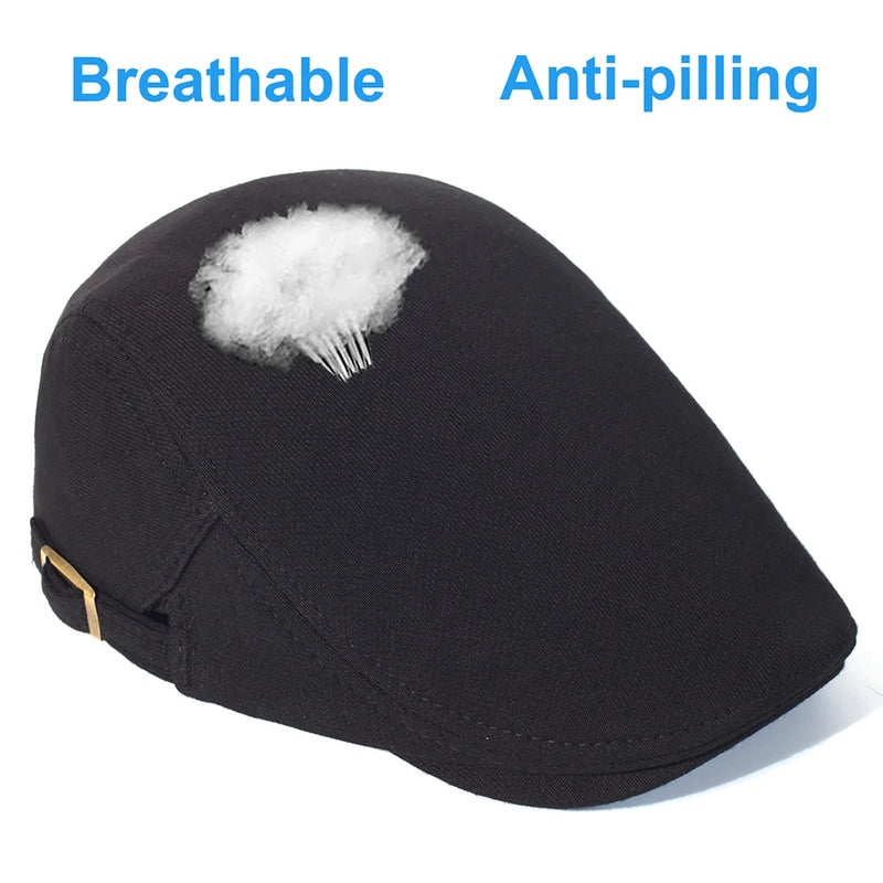 Cotton Adjustable Newsboy Caps Men Woman Casual Beret Flat Ivy Cap Soft Solid Color Driving Cabbie Hats