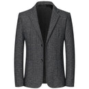 Men's Retro Plaid Suit 2025 High Quality Spring Autumn Leisure Fashion Handsome Business Ironing Top Coat