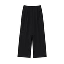 PB&ZA 2025 Women Double Breasted Blazer and Wide Leg Trousers Set in Black and Gray Classic Stylish Office Formal Wear