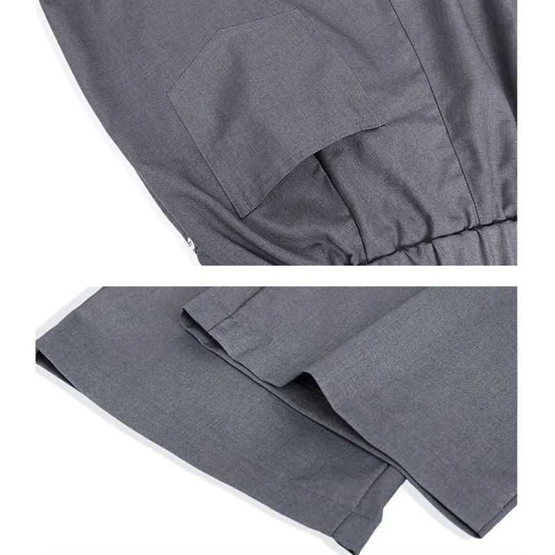 Spring Casual Suit Pants Men Full Length Straight Office Black Grey Loose Wide Legs Formal Trousers Men High Quality Suit Pants