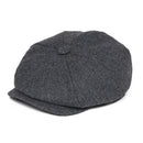 BOTVELA Wool Tweed Newsboy Cap Herringbone Men British Gatsby Retro Hat Driver Flat Cap for Male Vintage Herringbone Beret