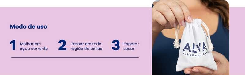 Alva Personal Care Desodorante Stick Cristal Sem Embalagem Alva - 120G