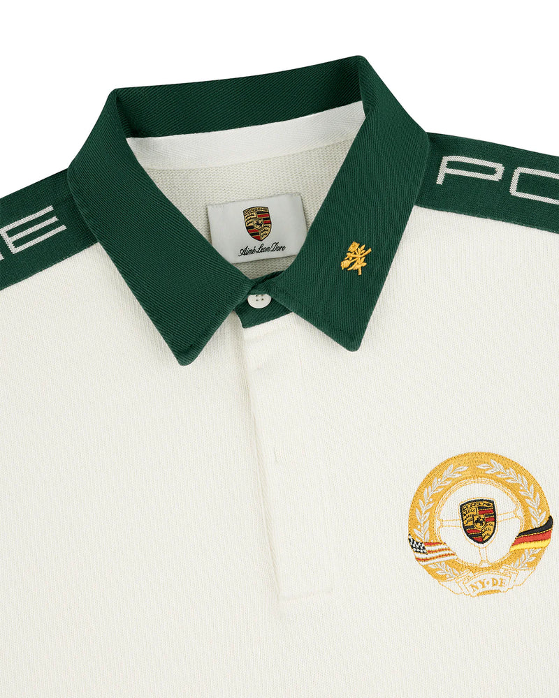 Porsche x Aimé Leon Dore Camiseta Crest Rugby Pristine